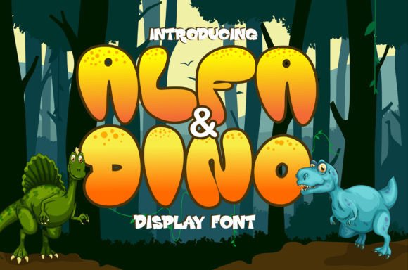 Alfa and Dino: A Bubbly Display Font for Digital Creativity