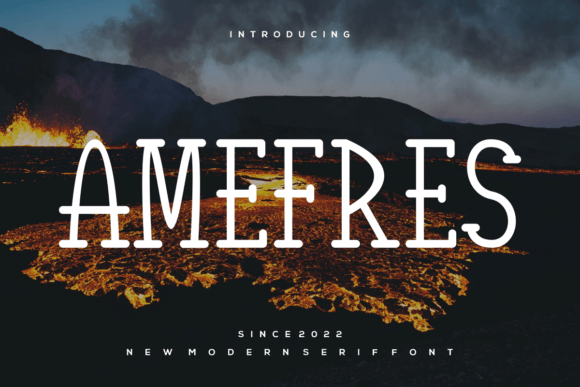 Amefres: A Sweet and Elegant Display Font for Modern Editorial Design