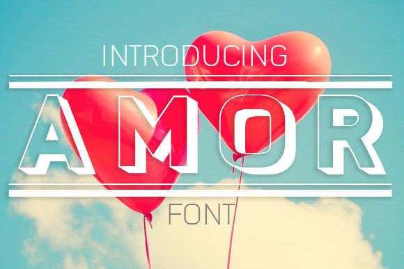 Amor Font for Web Design and Brand Identity