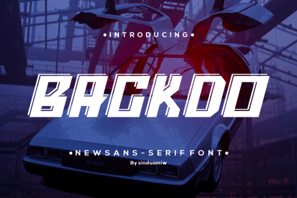 Backdo: A Futuristic Display Font for Bold Web Designs