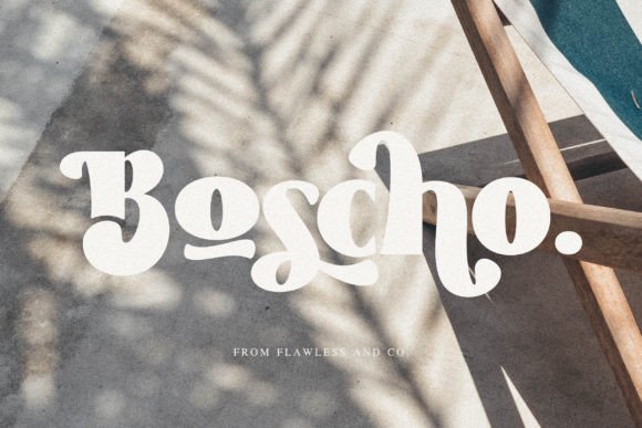 Boscho Display Font for Modern Web Design