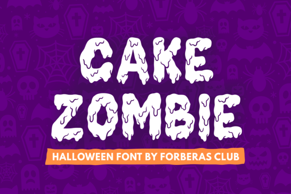 Cake Zombie: A Spooky Font for Halloween-Themed Design