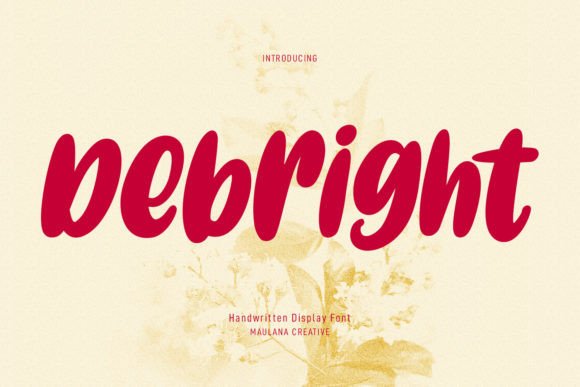 Debright: A Display Font for Bold Visual Statements