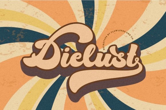 Dielust: A Retro Font for Modern Branding