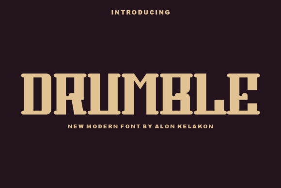 Drumble: A Unique Display Font for Your Business Branding