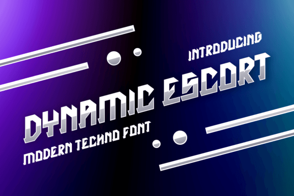 Dynamic Escort: A Display Font for Bold Visual Statements