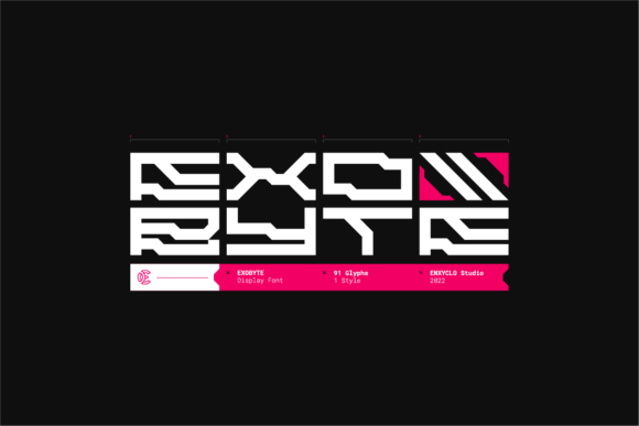 Exobyte: A Futuristic Display Font for Digital Design