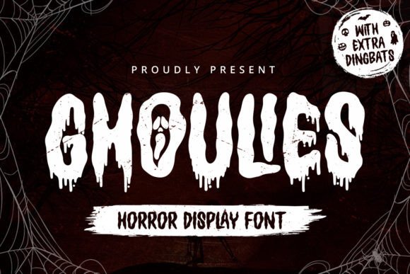 Ghoulies – A Spooky Display Font for Editorial Projects