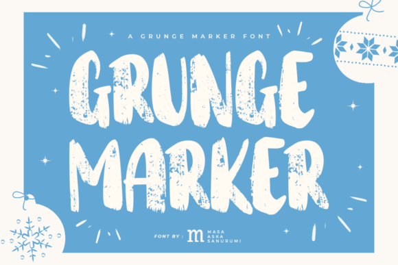 Grunge Marker: A Bold Display Font for Edgy Design Projects