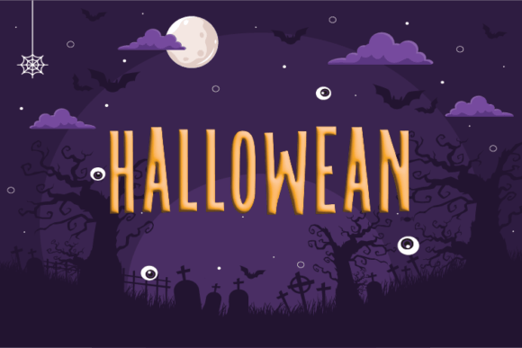 Hallowean Font for Editorial Design