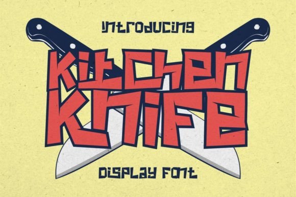 Kitchen Knife Font for Bold Campaign Designs