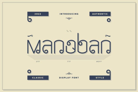 Manoban: A Display Font That Elevates Branding Efforts