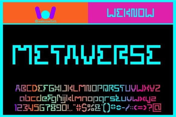 Metaverse Font for Modern Web Design