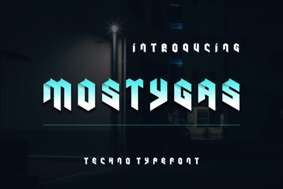 Mostygas: A Modern Display Font for Digital Branding