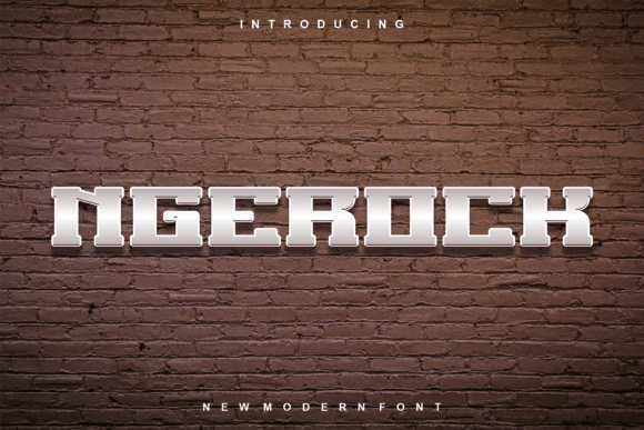 Ngerock: A Modern Display Font for Web Design