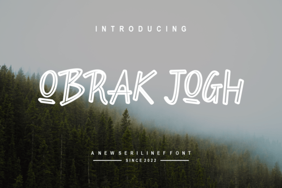 Obrakjogh Display Font for Handmade Projects