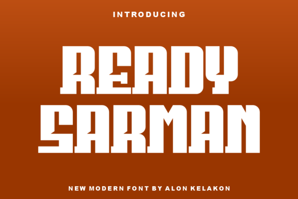 Ready Sarman: A Modern Display Font for Web Design