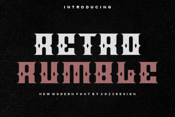 Retro Rumble: A Display Font with Character