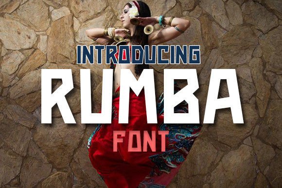 Rumba Display Font for Editorial Design