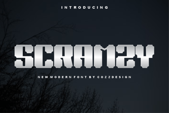 Scramzy: A Futuristic Display Font for Modern Editorial Design
