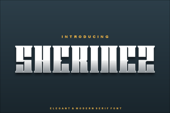 Sherinez: A Modern Display Font for Digital Projects