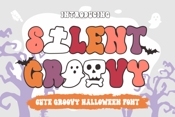 Silent Groovy: A Spooky Display Font for Editorial Design