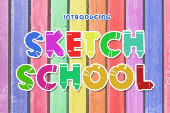 Sketch School: A Delicate Display Font for Editorial Elegance