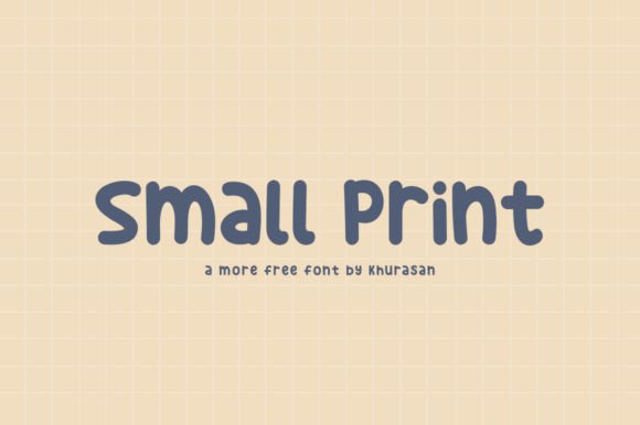 Small Print: A Modern Display Font for Editorial Design