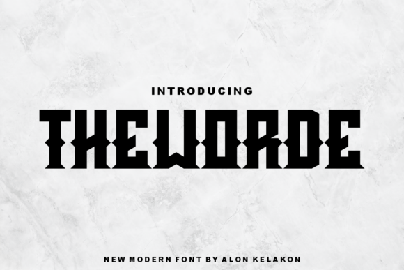 Theworde: A Bold Display Font for Creative Branding