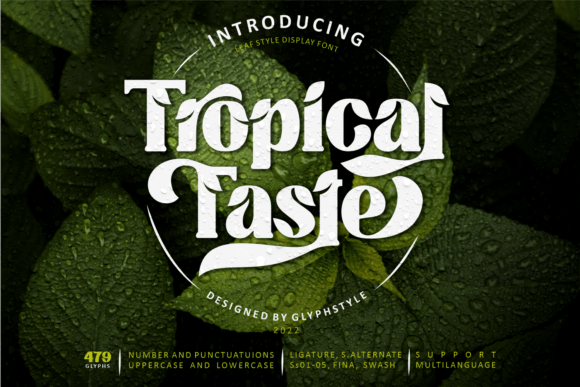 Tropical Taste Display Font Review