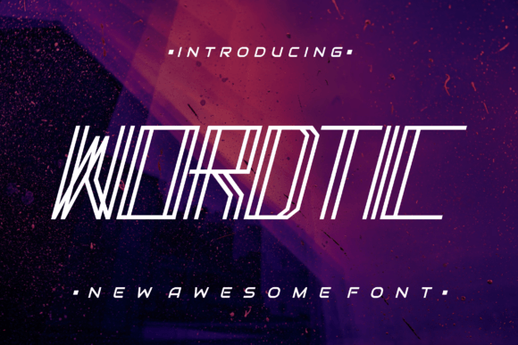 Wordtic: A Modern Display Font for Digital Branding
